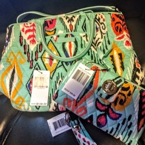 Vera Bradley Casual Satchel/Wallet/Keychain